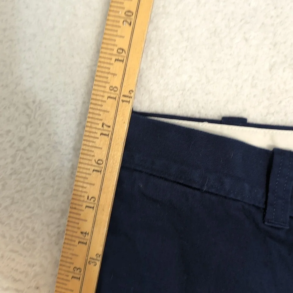 J Crew Mercantile Chino‎ Shorts Blue Flat Front Men's 30 x 9